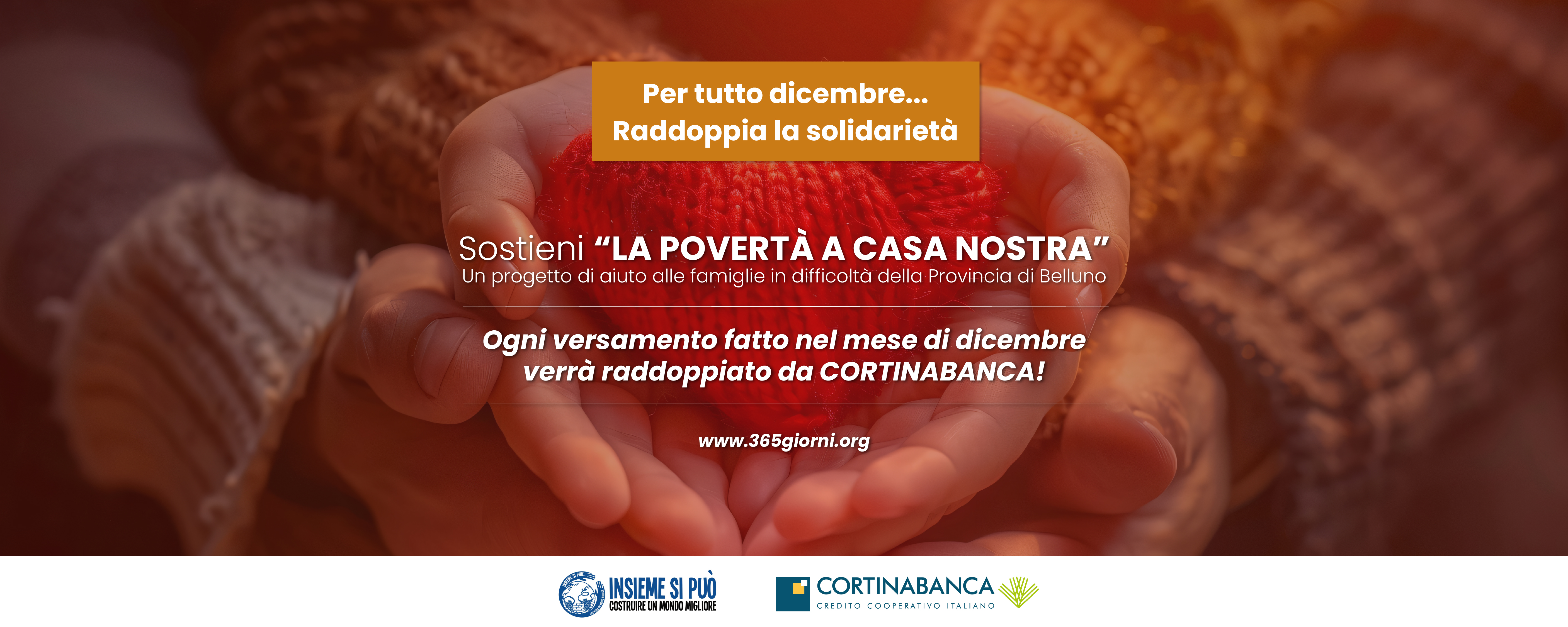 CORTINABANCA sostiene "La povertà a casa nostra"! 